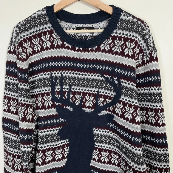 METHOD | NORDIC KNIT PATTERN CREWNECK  SWEATER - Picture 2 of 12